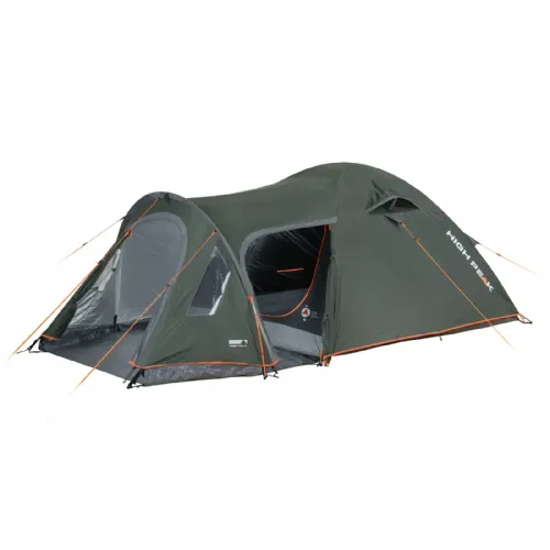 Šotor High Peak Kira 3.1 za 3 osebe, kupolasta oblika, vodni stolpec 3000 mm, zatemnjena spalna kabina, UV zaščita 80