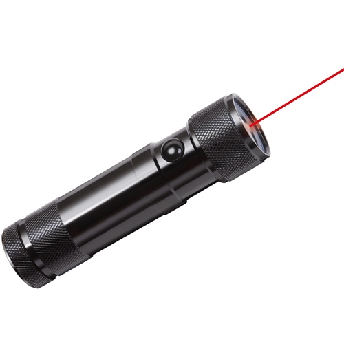 Svetilka Brennenstuhl EcoLED laserska luč, 8 LED, domet 50 m, črna, 12 h delovanja, 3x AAA