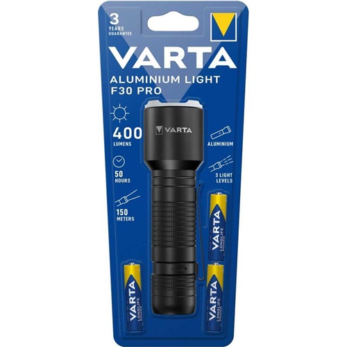 Svetilka Varta Aluminium Light F30 Pro (črna)
