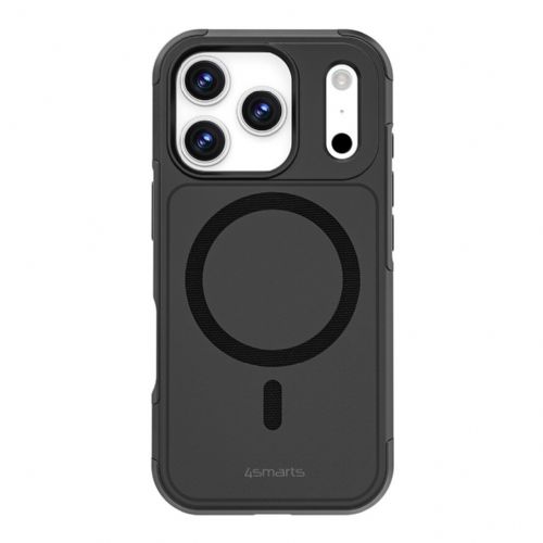 Ovitki za telefon 4Smarts Defend za Apple iPhone 17 Pro, odporen na udarce, MagSafe, polikarbonat/TPU, črn