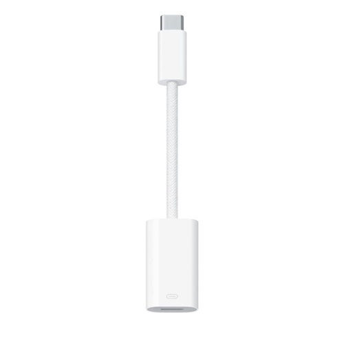 Adapter USB Apple, USB-C > Lightning, bela