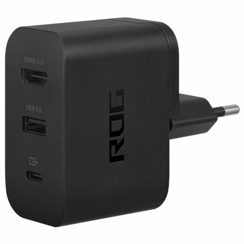 Hišni polnilec za telefone Asus 65 W, USB-C/USB 2.0, hitro polnjenje PD 3.0, univerzalna uporaba, priložen kabel