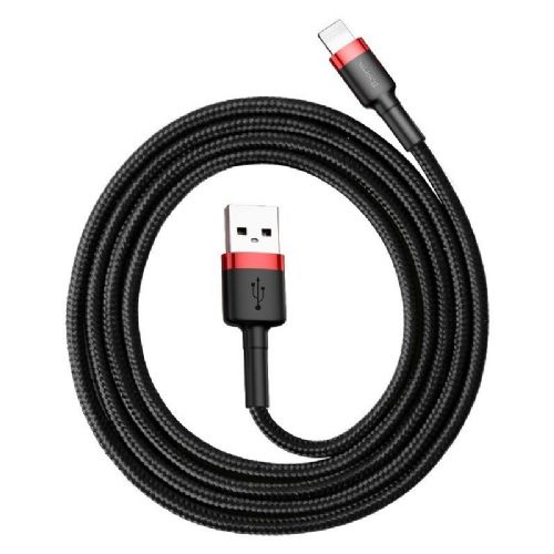 Baseus Cafule USB Lightning kabel 2,4A 0,5m (rdeč+črn)