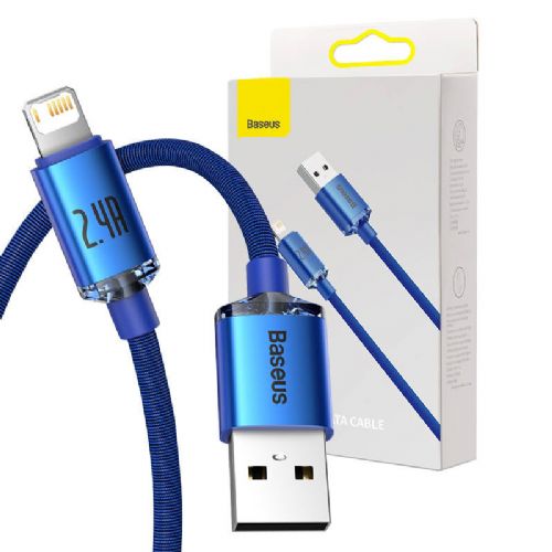 Baseus Crystal Shine kabel USB na Lightning, 2.4A, 1.2m (moder)