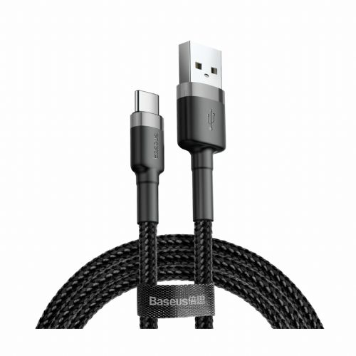 Baseus kabel USB A-C 2m 2A Cafule siv/črn CATKLF-CG1