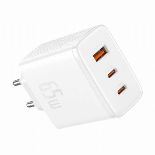 Baseus polnilec 65W USB 2xTipC TipA GaN5 CubePro bel P10152301213-00