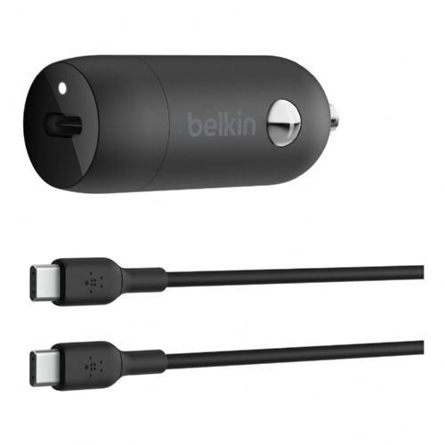 Avtomobilski polnilec Belkin BOOST CHARGE 30W USB-C  s kablom, b