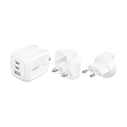 Polnilnik Belkin BOOST Charge 70W. 2xUSB-C PD 1xUSB-A ws.WCH018hqWH