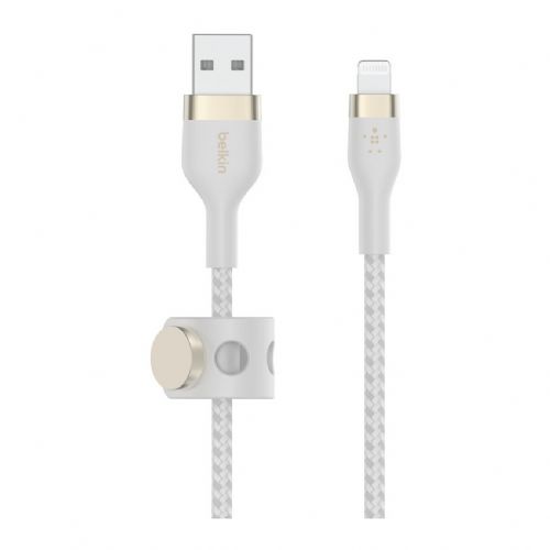 Kabel Belkin PRO Flex Lightning/USB-A, Apple zert., 2m, bel
