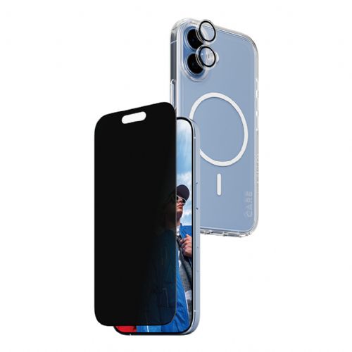 Zaščitno steklo PanzerGlass CARE BY 3-V-1 Flagship za iPhone 17, zasebna zaščita, odporen na praske in udarce, popolnoma lepljivo, nanos brez mehurčkov