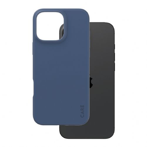 Silikonski ovitek CARE by PanzerGlass za iPhone 16 Pro Max, moder