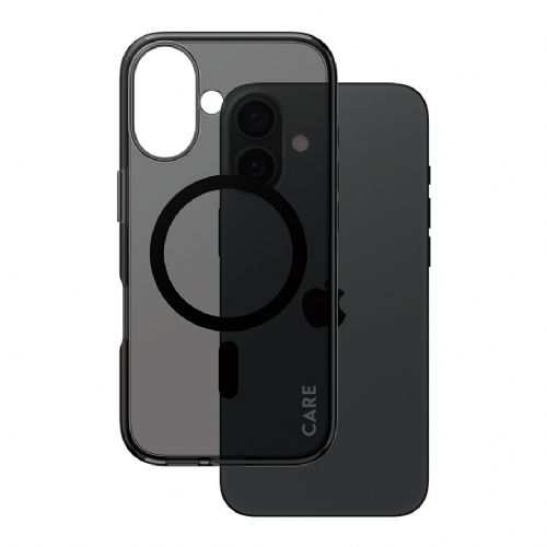 Ovitek CARE by PanzerGlass Flagship MagSafe za iPhone 16, črn