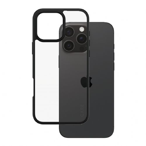 Ovitek CARE by PanzerGlass Flagship Urban Combat za iPhone 16 Pro Max, prozoren