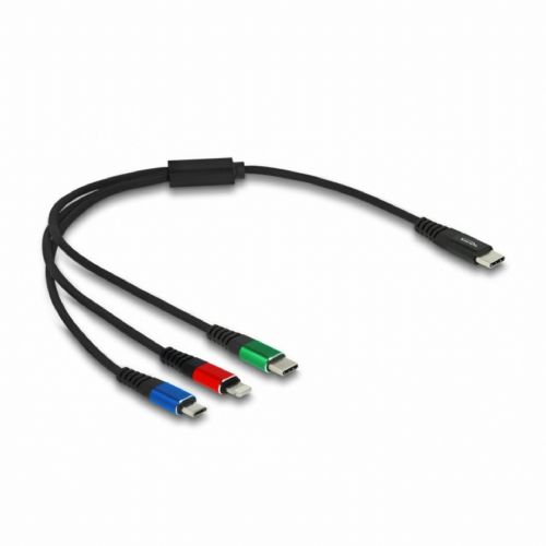 Delock kabel USB TipC 3v1 Lightning/TipC /Mikro 30cm 86820