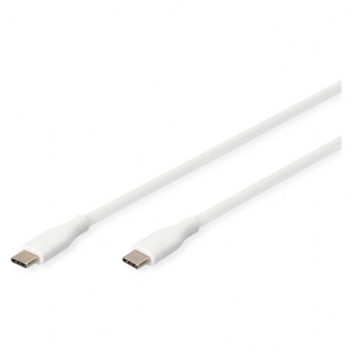 Digitus USB-C 2.0 (ST-ST) 2m polnilni kabel silikonski 60W bel