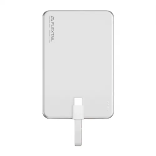 Power bank Flextail Zero Power 5000 mAh kovinska, prenosna, srebrna