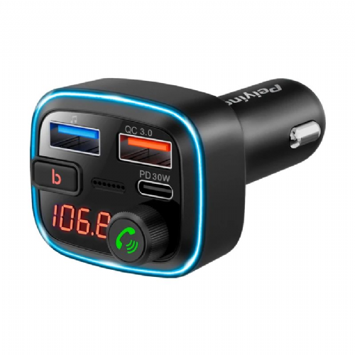FM oddajnik Bluetooth PEIYING 0487,  MP3,  PD 30W, QC 3.0
