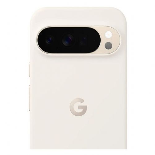 Ovitek za telefon Google Pixel 10 Pro XL porcelan, bel, mikrovlakna/silikon, brezžično polnjenje, odporen na praske