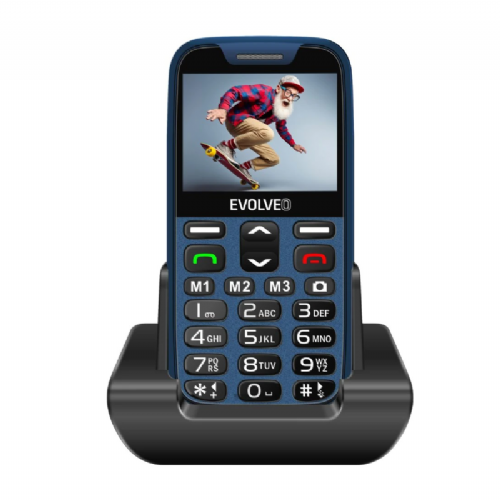 Telefon za starejše Evolveo Easyphone XR - moder