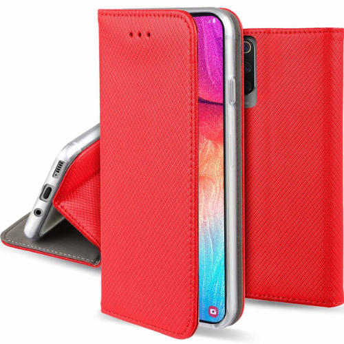 Ovitki za telefon Havana Honor 400 Smart magnetna preklopna torbica, rdeča, mehak material, stojalo, prostor za kartico, silikonski ovitek