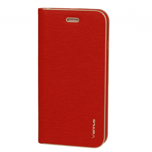 Havana Premium preklopna torbica Samsung Galaxy S23 Plus 5G - rdeč z zlatim robom