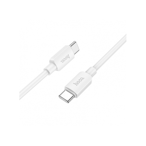 Podatkovni kabel Hoco X96 Type-C na Type-C 1m 60W 3A, hitro polnjenje, ojačan PVC, bela barva