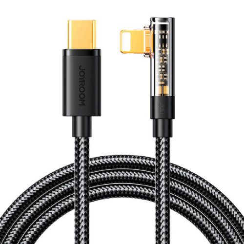 Joyroom SC Lightning Angle 20W 1,2m USB v USB-C Lightning kabel S-CL020A6 (črn)