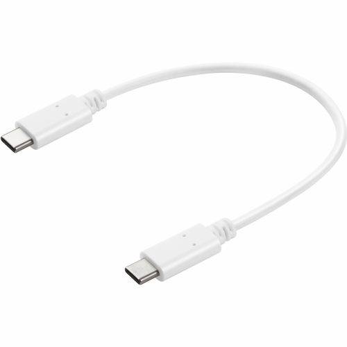 Kabel Sandberg, USB-C (ST-ST), 0,2 m, bel