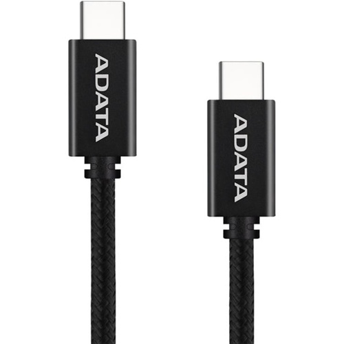 Kabel ADATA USB 2.0, USB-C moški > USB-C moški, 1 m, PD 3.0, QC 3.0, do 100 W, črna
