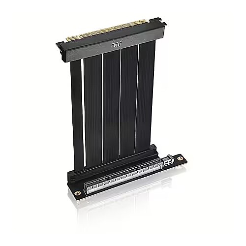 Kabel Thermaltake PCI-E 4.0 dvojni 90° Riser kabel (črn, 13 cm)