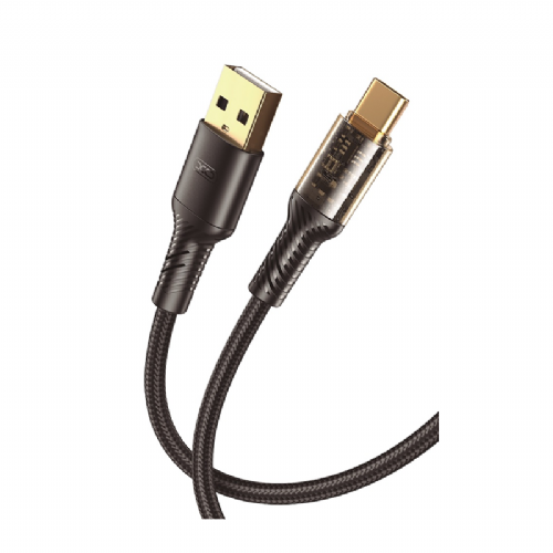 Cavo HighSpeed USB-C™ Maschio Angolato/USB-A Maschio Dritto 1m Nero Icoc U2 Ac90 010b