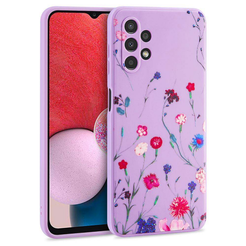 Liquid silikonski ovitek Pomlad za Samsung Galaxy A14  - vijola