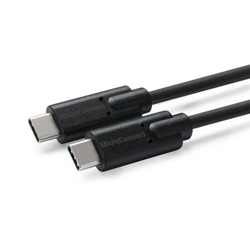 MicroConnect Kabel USB C-C 3.2 Gen2x1, 3m, črn 100W, 10Gbps, 4K60Hz