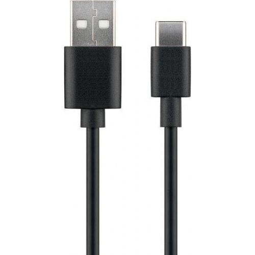 MicroConnect Kabel USB C-A 2.0, 2m, črn 480Mbps