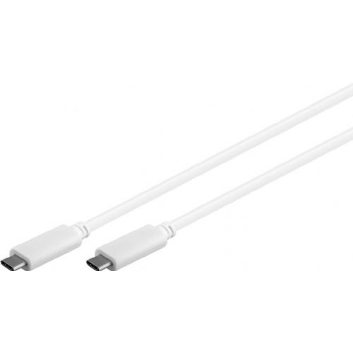 Podatkovni kabel MicroConnect Kabli USB-C Gen2 bel 1m, 10 Gbps, 100W, E-Mark
