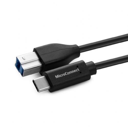 Kabel MicroConnect USB-C – USB 3.2 Gen 1 Type-B 3 m, 5 Gbps