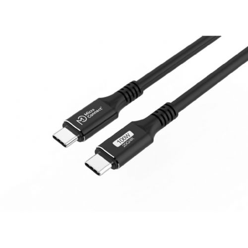 MicroConnect Premium kabel USB C-C 3.2 Gen2x2, 2m 100W, 20Gbps, 4K60Hz