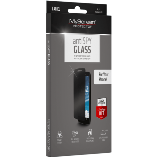 My Screen protector AntiSpy / Privacy ZAŠČITNO KALJENO STEKLO iPhone 13 6.1 / iPhone 13 Pro / iPhone 16e / iPhone 17e - Edge Full Glue