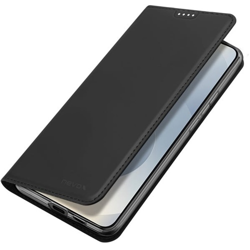 Ovitki za telefon Nevox VARIO Series črn, Samsung Galaxy S26, magnetno zapiranje, reža za kartico, funkcija stojala, odporno na udarce