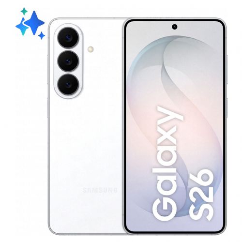 Pametni telefon Samsung Galaxy S26 512GB bela, 12GB RAM, AMOLED 120Hz, Exynos 2600, trojna kamera 50+10+12MP, IP68