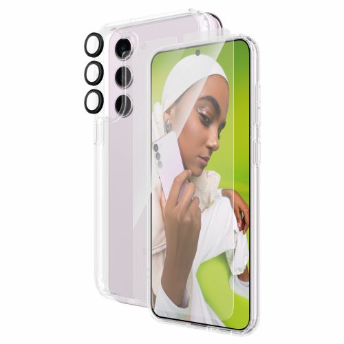 Zaščitni paket PanzerGlass 3-v-1 za Samsung Galaxy S24 Plus, prozoren