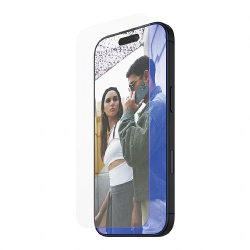 Zaščitno steklo PanzerGlass SAFE BY PANZERGLASS EYECARE za iPhone 16/15, filter modre svetlobe, odporno na praske, popolna namestitev, premaz proti prstnim odtisom