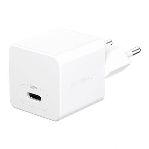 Hišni polnilec za telefone PanzerGlass Turbo 30W, GaN, USB-C, hitro polnjenje, zaščita pred pregrevanjem