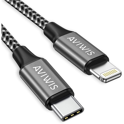 Podatkovni kabel Goobay USB 2.0, USB-A > Lightning, 2 m, siva/srebrna (49269)