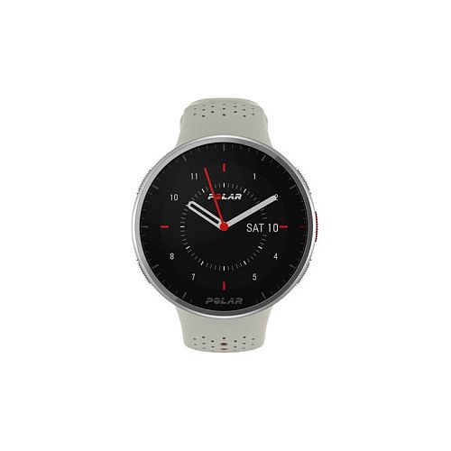 Pametna ura Polar Pacer Pro bela/rdeča, GPS, merilnik srčnega utripa, barometer, 1,2" MIP zaslon, vodoodporna 50 m