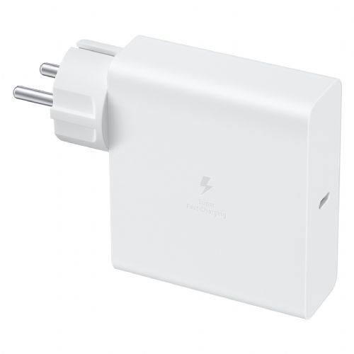 Hitri polnilnik Samsung TB410, 140 W moč, USB-C, Super hitro polnjenje 2.0, bele barve