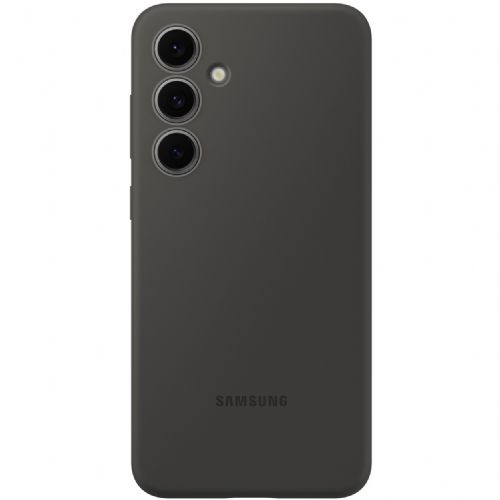 Samsung silikonski ovitek za Galaxy S24 FE. črna
