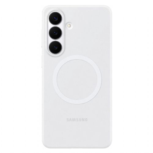 Ovitek za telefon Samsung Galaxy S26+ silikonski, bel, magnetni, odporen na udarce, MagSafe