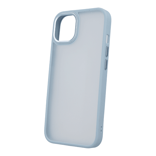 Satin silikonski ovitek za iPhone 14 Plus 6.7 - prozorno moder