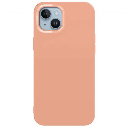 Satin silikonski ovitek za iPhone 14 Pro Max -  mareličen